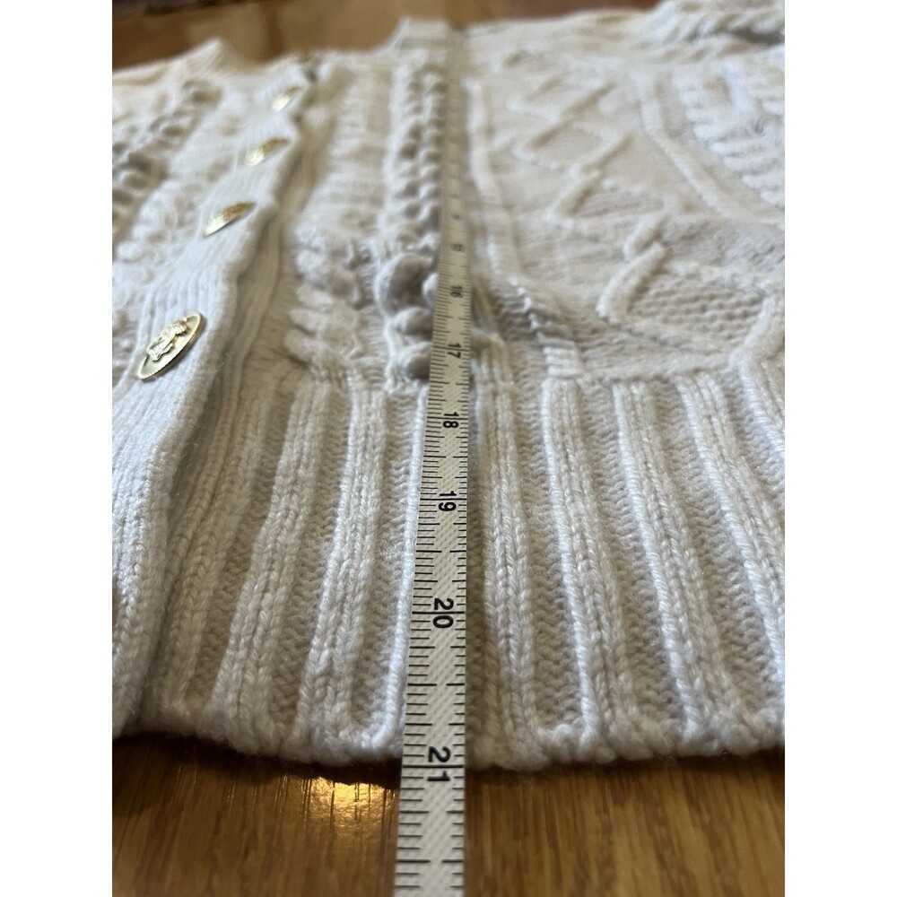 J. Crew Cream Cable-Knit Button Cardigan - Picture 10 of 11